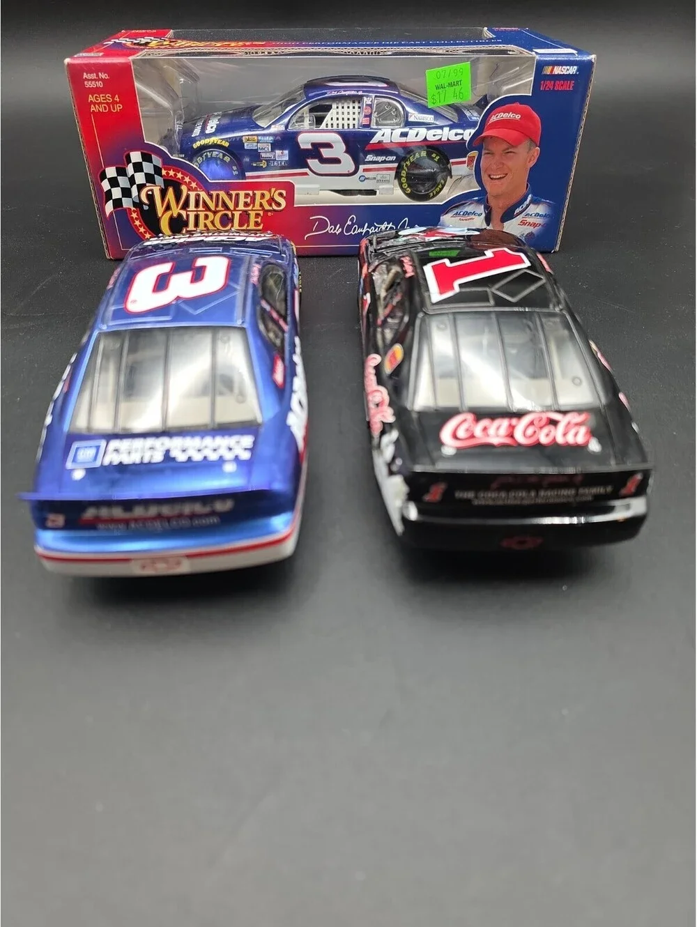 Lot Of 3 Vintage 1/24 Scale Dale Earnhardt Jr. Diecast Nascar Cars Coca Cola